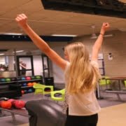 Familie der bowler i Rødding Centret