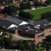 Luftfoto af Rødding Centret